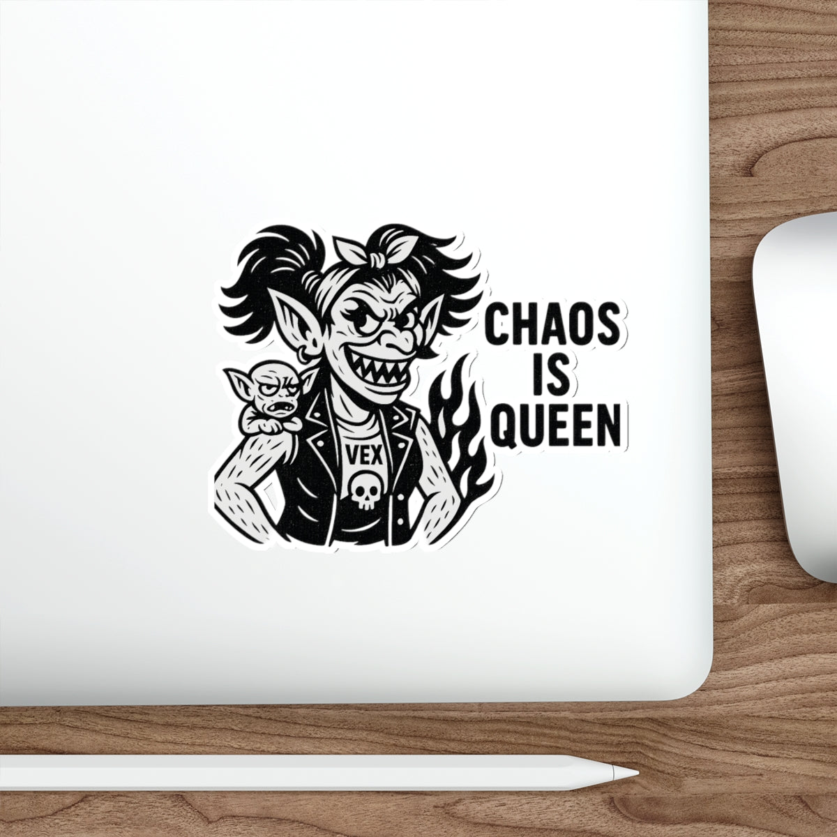 Monster Maa Vex – Outlaw Queen of Suburbia Sticker