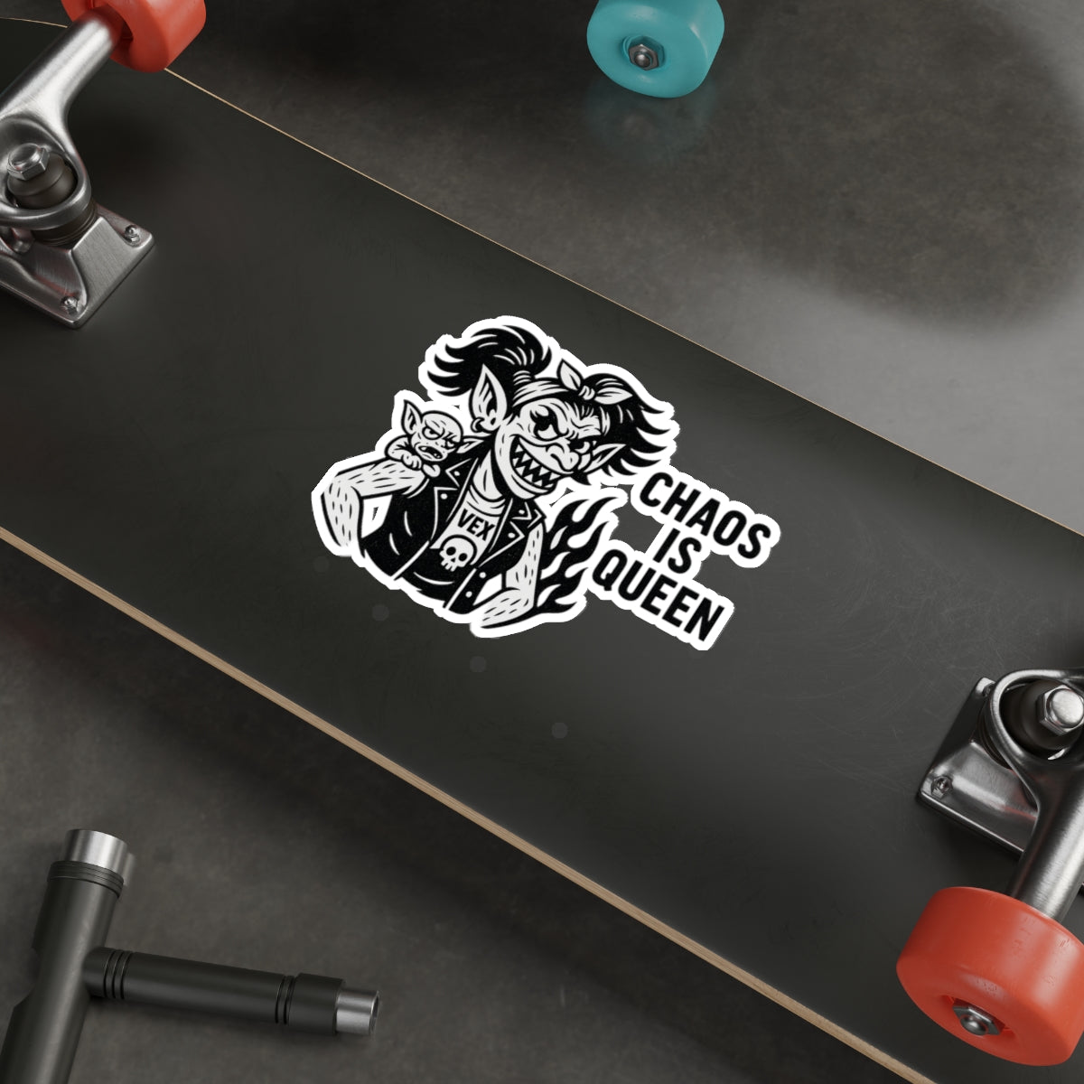 Monster Maa Vex – Outlaw Queen of Suburbia Sticker
