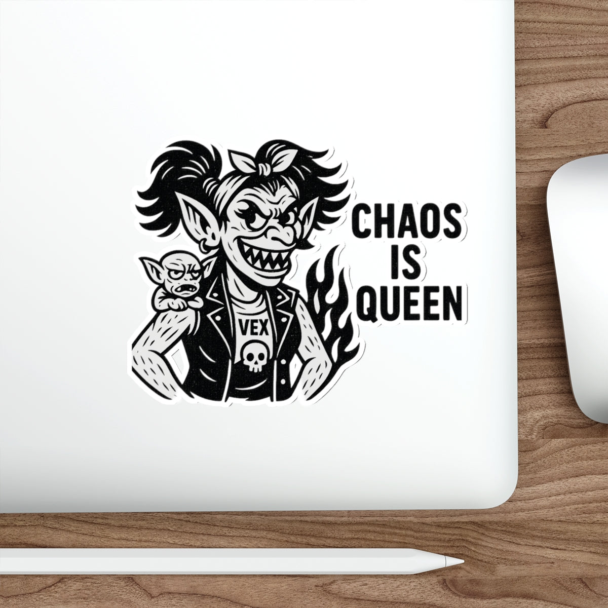 Monster Maa Vex – Outlaw Queen of Suburbia Sticker