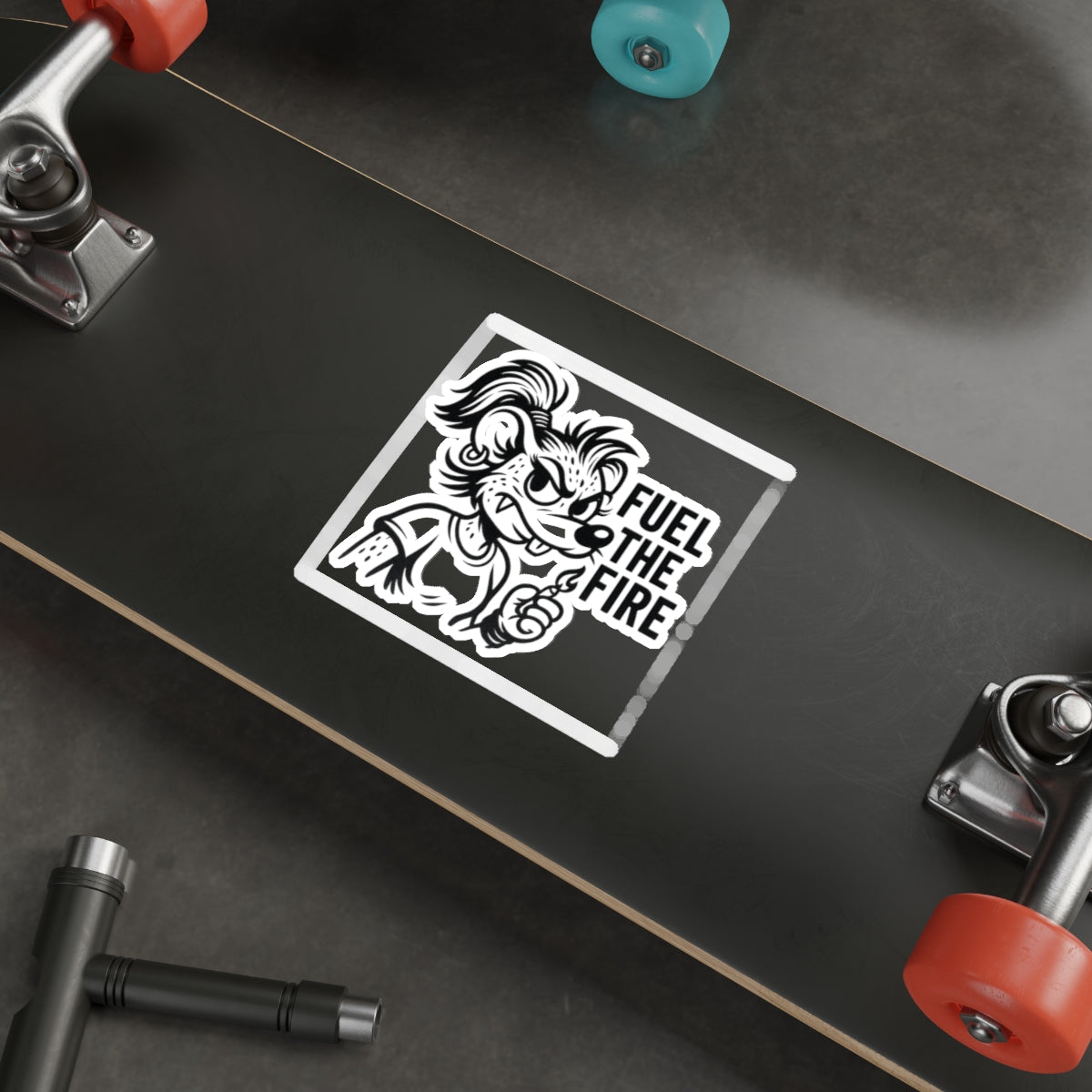 Lawless Sticker – Rat Rebel Fuel The Fire