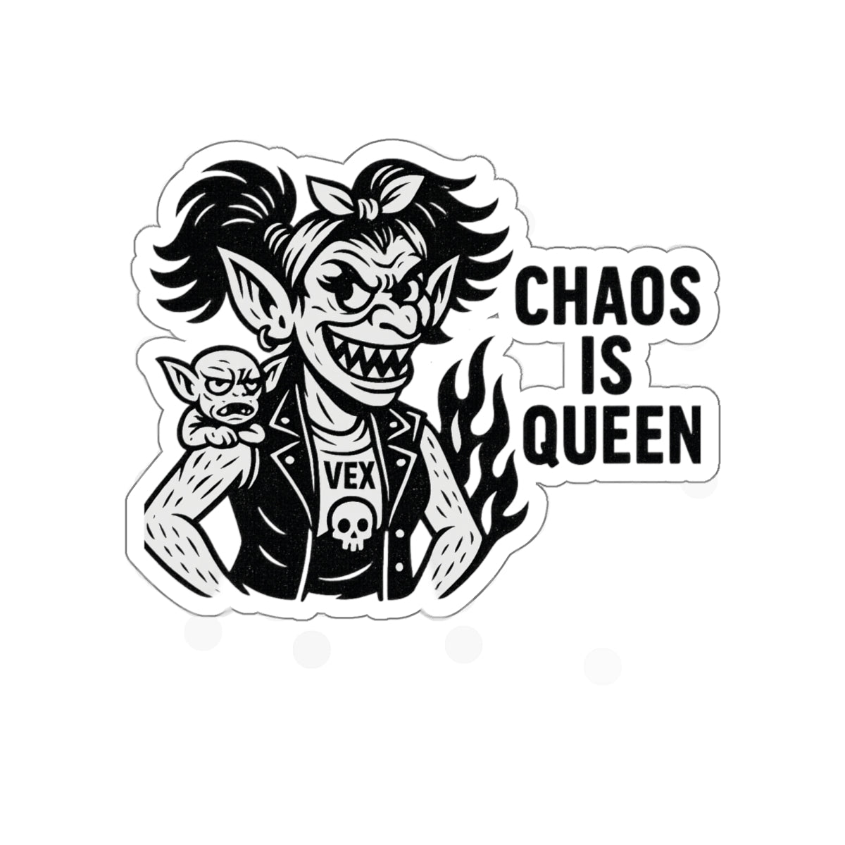 Monster Maa Vex – Outlaw Queen of Suburbia Sticker